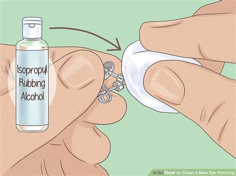 clean   ear piercing  pictures wikihow