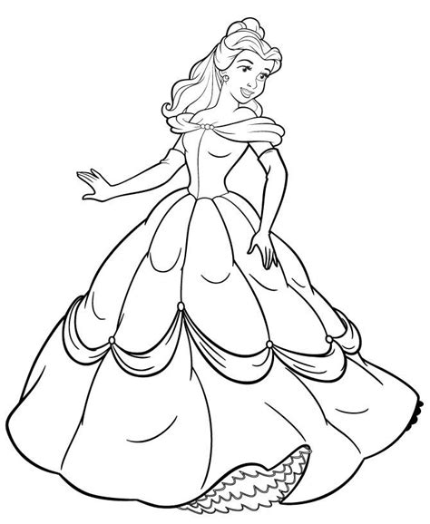 princess belle coloring pages belle coloring pages cinderella coloring