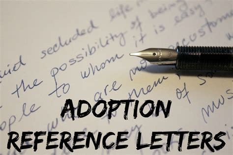 adoption reference letters