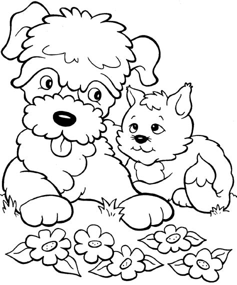 lovely stock kitten  puppy coloring pages cute puppies