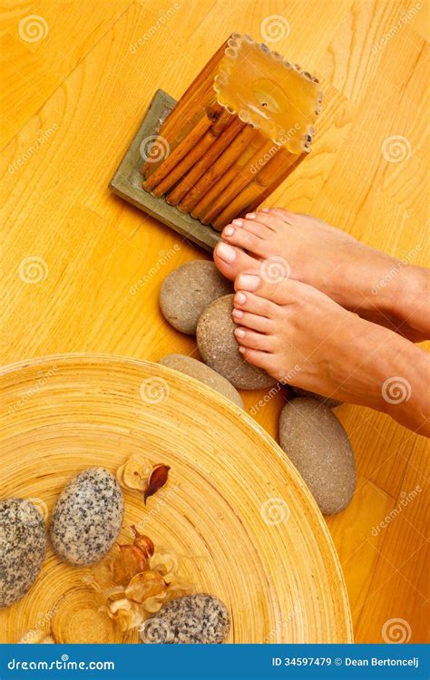 female feet  spa treatment stock image image  fresh body