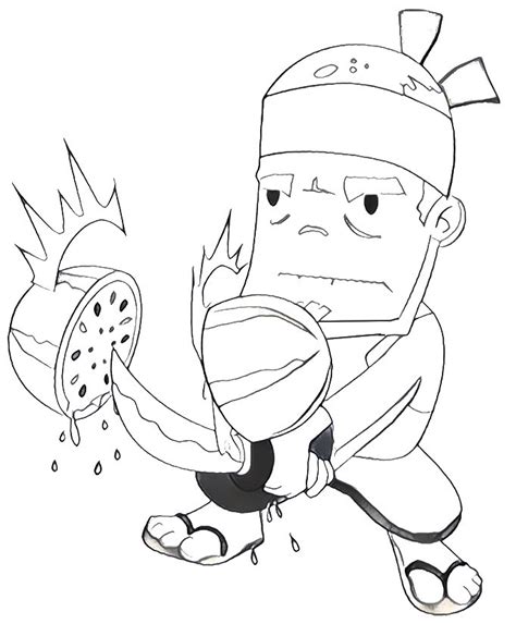 fruit ninja coloring pages coloring pages