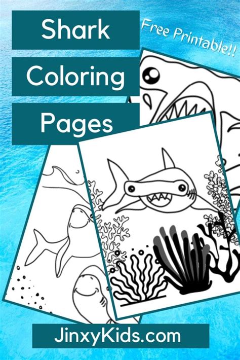 printable shark coloring pages laptrinhx news