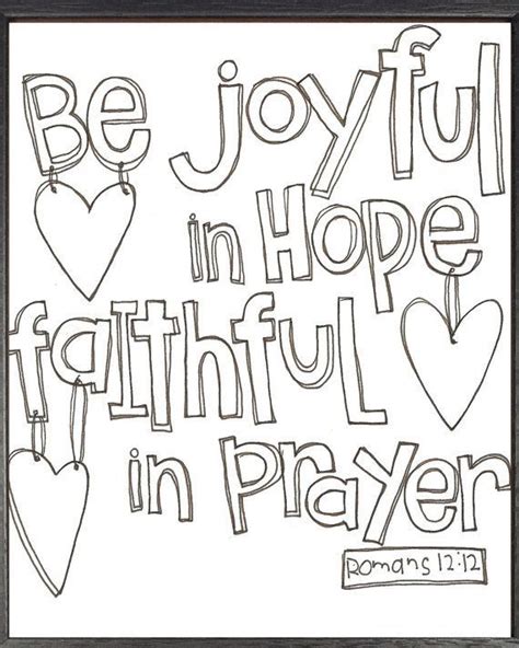 hope bible colouring pages google search   bible verse