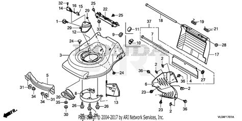 Honda Hrr216k11 Vkaa Lawn Mower Usa Vin Gjata 1000001 Parts Diagram
