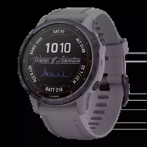 Garmin Fēnix® 6s Pro Solar Gps Multisport Smartwatch Grey Purple