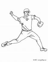 Lanzador Beisbol Pitcher Hellokids Relevista Pelota Deportes Abridor sketch template