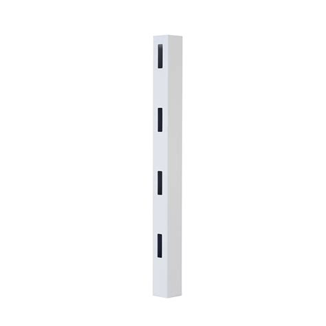 Outdoor Essentials Ranch 4 5 In X 5 In X 8 Ft White Vinyl Fence Post