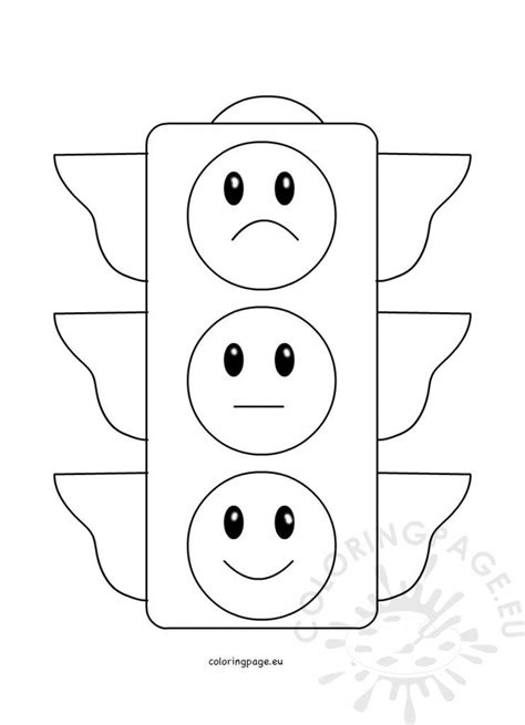 traffic light coloring page coloring page