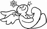 Angel Snow Pheemcfaddell Coloring Crafts sketch template