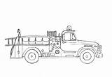 Fire Truck Drawing Simple Easy Paintingvalley Drawings Coloring sketch template