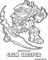 Swap Creeper Undead Grim Lightcore Skylanders sketch template