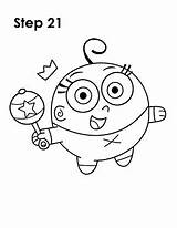 Poof Coloring Draw Fairly Oddparents Designlooter Drawings 99kb 388px Sketch sketch template