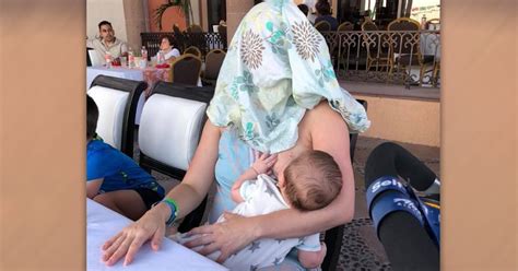 Breastfeeding Mom Reacts To Being Told To Cover Up