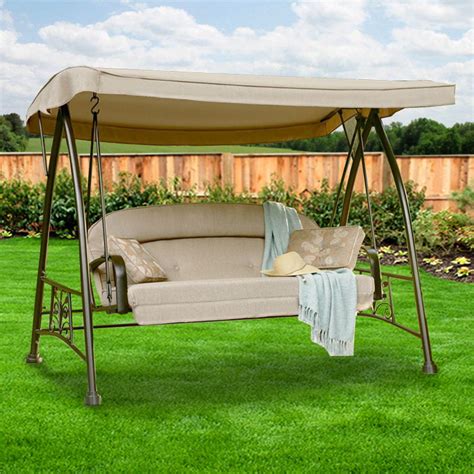 garden winds replacement canopy top  sears  person deluxe swing replacement canopy top