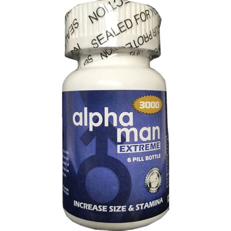 Alpha Man Extreme Male Sexual Performance Enhancement Pills 6ct Bottle
