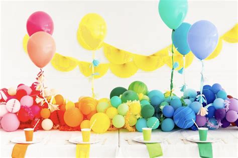 rainbow birthday party ideas paperless post