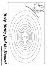 Maze Butterfly Handout Below Please Print Click sketch template