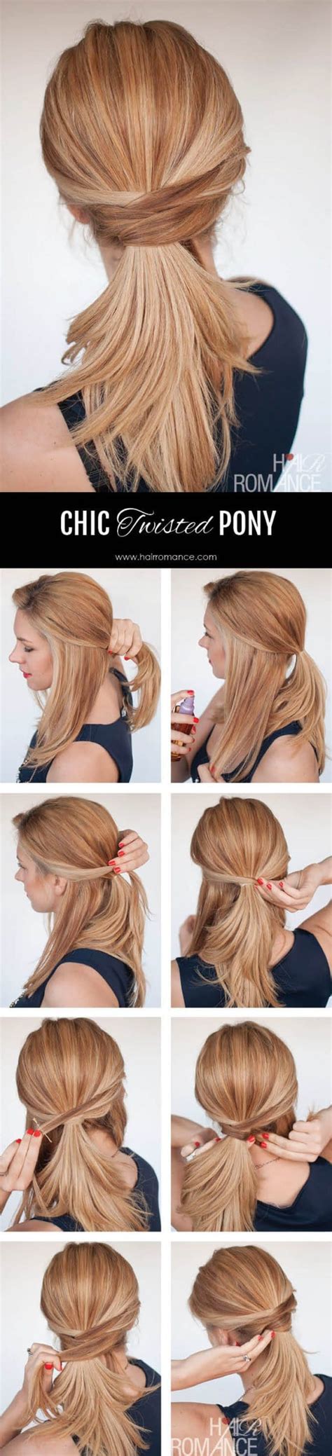 easy step  step hairstyle tutorials        minutes