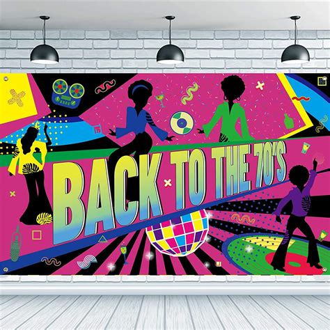 theme backdrop     party banner  hanging rope   disco party