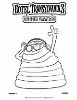 Transylvania Hotel Coloring Pages Vacation Summer Blobby Printable Print Blob Kids Size Fun sketch template