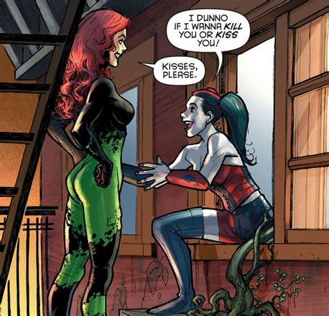 that classic panel between poison ivy and harley quinn