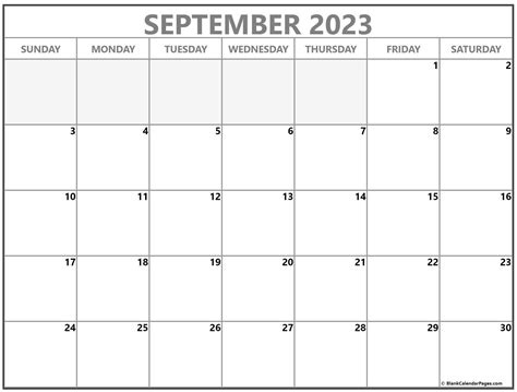 september  calendar  printable calendar