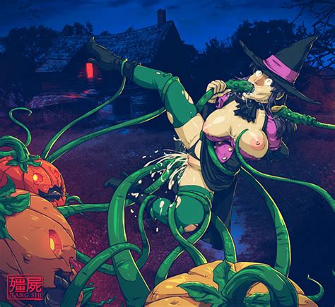 Witch Attracted To Pumpkin Hot Witch Artwork Luscious Hentai Manga