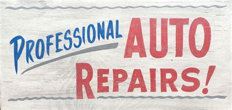 professional auto repairs sign possum county folk art gallery