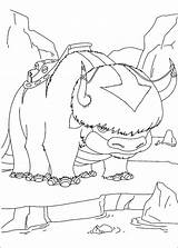 Avatar Appa Coloring Pages Printable Categories sketch template