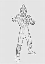 Ultraman Zip sketch template