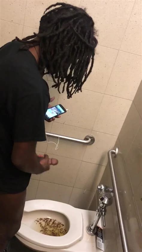 Thug W Dreads Caught Beating In Library With Cum