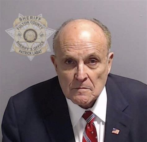 New Rudy Giuliani S Mugshot Just Released In Less Than 24 Hours We