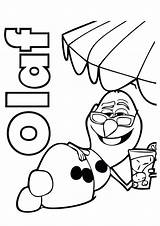Snowman Coloring Pages Printable Olaf sketch template