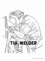 Welding Drawing Welder Getdrawings sketch template