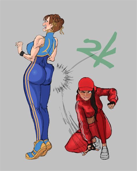 Chun Li Ruby Fortnite Capcom Street Fighter Highres 2girls Ass