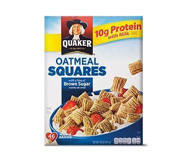 quaker oatmeal squares brown sugar  cinnamon aldi