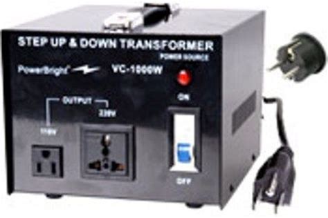 powerbright vcw voltage converter transformer  watts capacity
