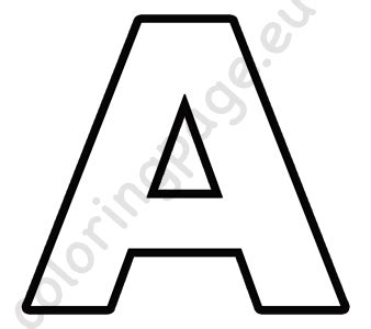 alphabet page  coloring page