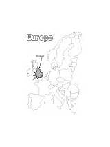 Coloring Pages Map England sketch template