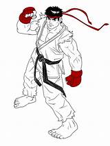 Ryu Color Line Limited Fan Deviantart sketch template