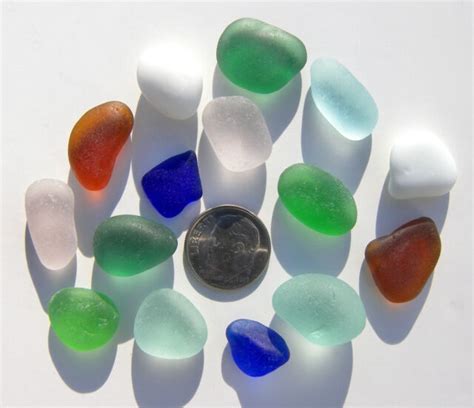Genuine Nova Scotia Beach Sea Glass 15 Jewelry Quality Mixed Pendants