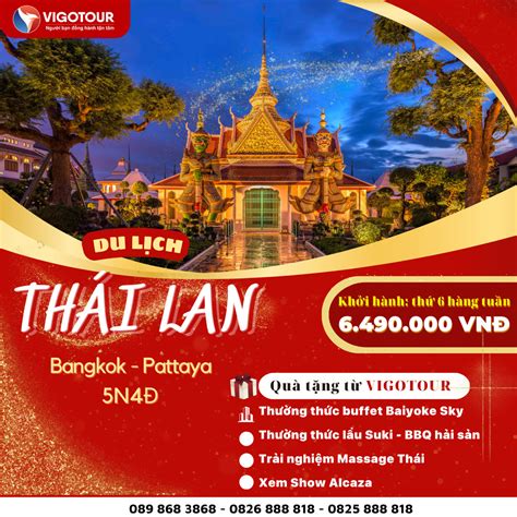 Du Lịch Thái Lan Tour Bangkok Pattaya 5 NgÀy 4 ĐÊm