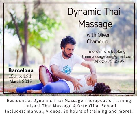 dynamic thai massage training at omshanti barcelona acromoves