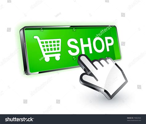 shop button icon stock vector illustration  shutterstock