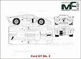 Gt40 Blueprints sketch template