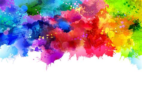 colorful watercolor ink splashes vector background bright watercolor