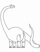 Apatosaurus sketch template