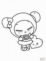 Pucca Coloring Pages Dummy Drawing Sucking Cartoon Super Online Popular Getdrawings Library Clipart Printable Coloringhome sketch template