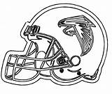 Falcons Helmets Packers Getcolorings Everfreecoloring Paintingvalley sketch template